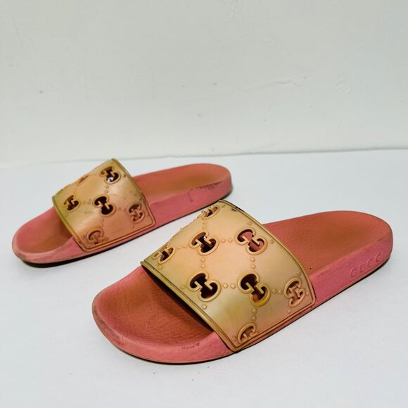 Gucci Womens Sz 36 Pink Slide Sandals - Picture 10 of 10